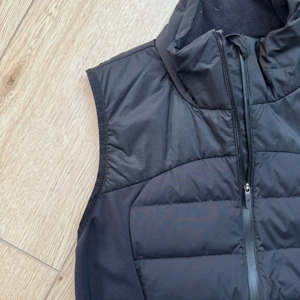lululemon down for it all black vest size 8 - Picture 5 of 12